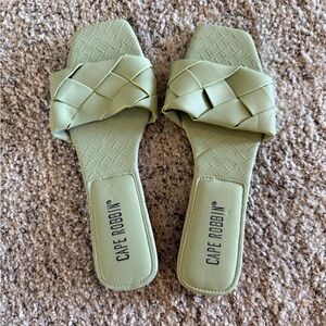 Cape Robbin Women's Olive Slide Sandals